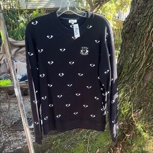 Kenzo Black Sweater with Eye Design